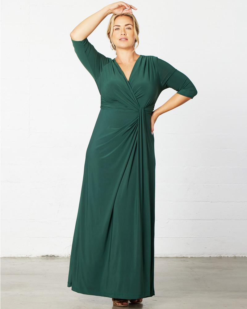 robe de soirée vert sapin pour mariage