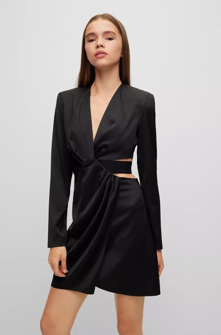 Robe de soirée courte noir Boss