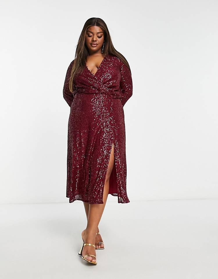 robe cocktail grande taille avec sequins