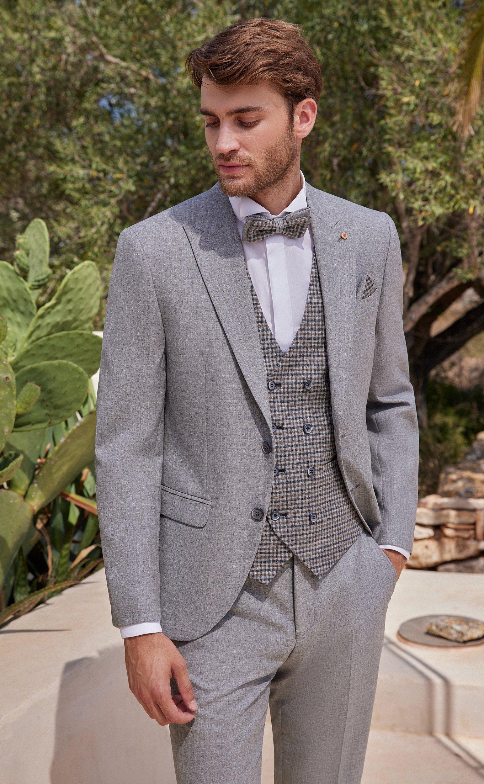 35 costumes de mariage gris à la pointe de l