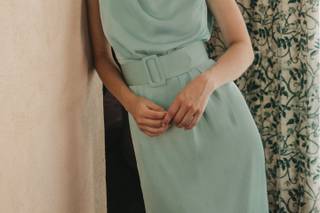 robe de soirée vert sauge pour mariage