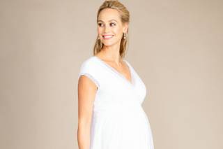 robe de mariée femme enceinte longue coupe A line