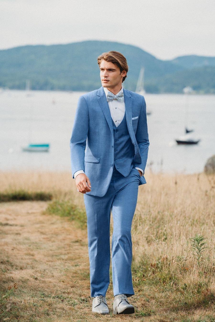 costume de mariage pour homme bleu