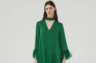 robe de soirée vert bouteille pour mariage