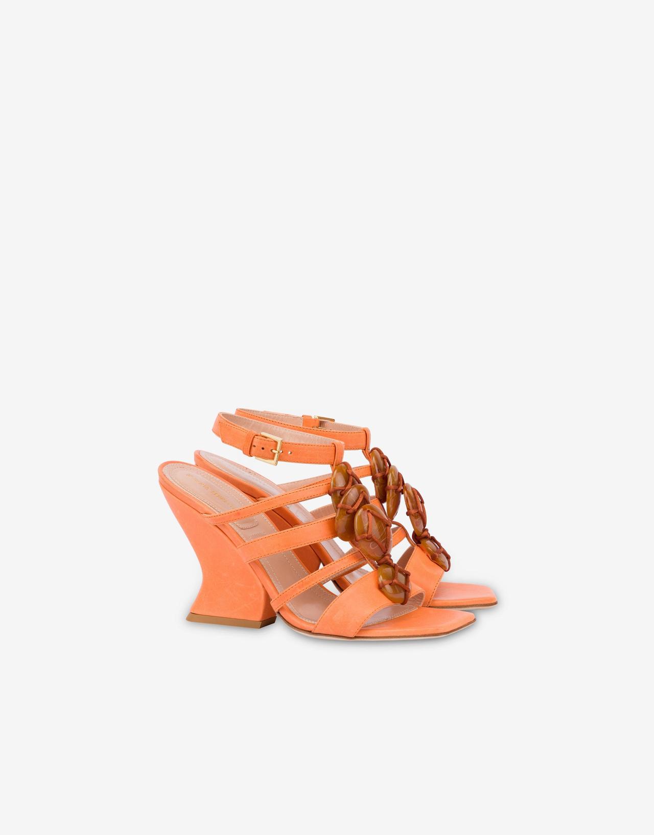 Chaussure mariage Cocktail orange ALBERTA FERRETTI