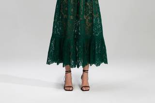 robe de soirée vert sapin pour mariage