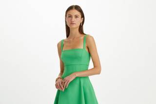 robe de soirée vert printemps pour mariage