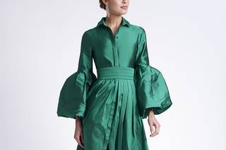 robe de soirée vert bouteille pour mariage