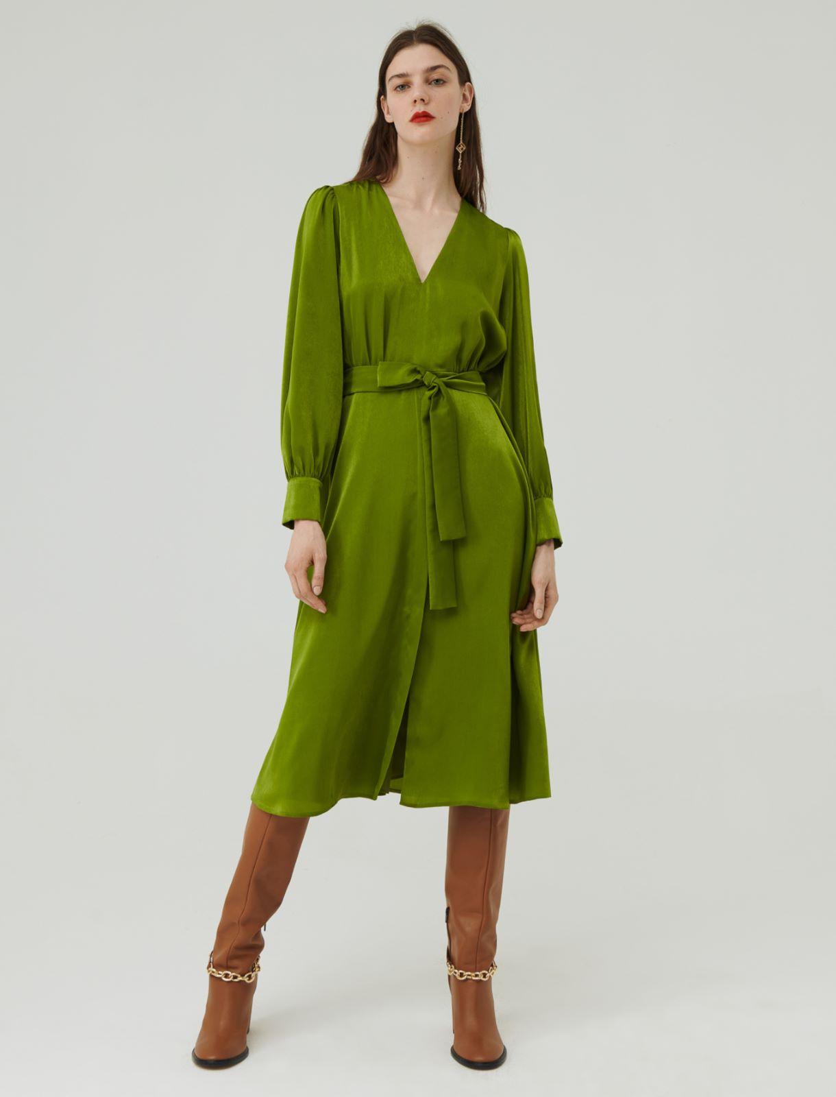 robe de soirée vert olive pour mariage