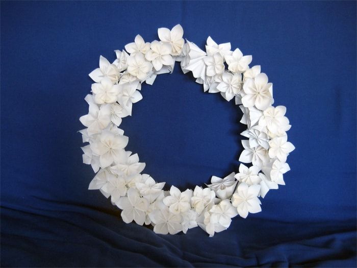 Tutoriel pour créer une couronne de fleurs en papier