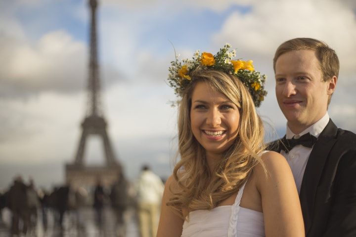 Photos pré-mariage à Paris de Camille et Luke