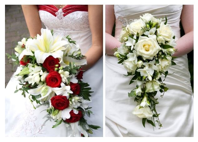 Bouquets de mariée cascade