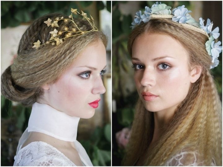 25 coiffures de mariée avec cheveux bouclés 