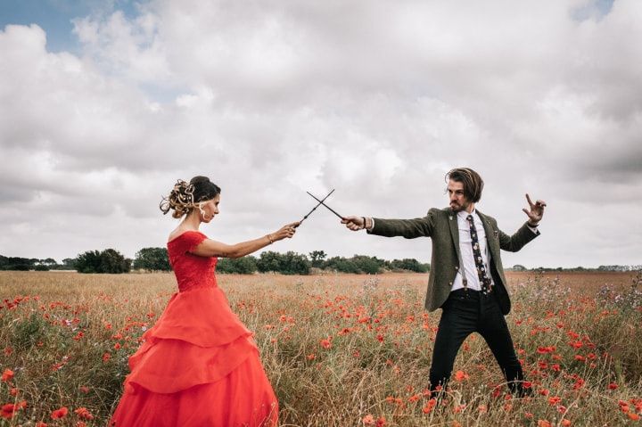 La magie d'Harry Potter s'invite au mariage de Lhéo et Sarah !