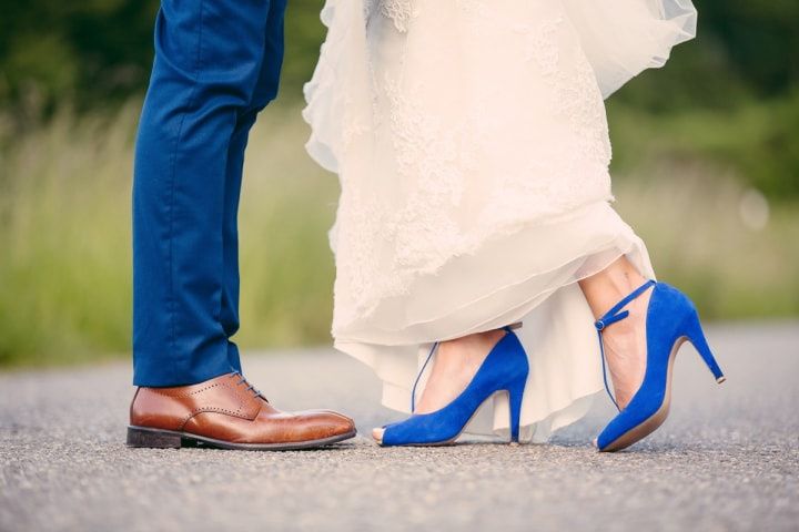 40 chaussures de mariage bleues : quelle paire à vos pieds ?