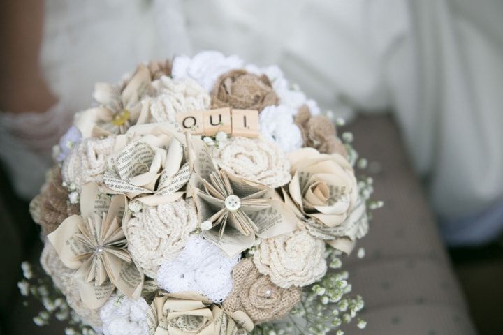 Bouquet de mariée : et si vous le choisissiez en tissu ?