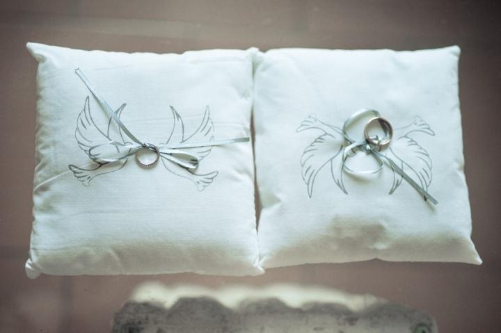 Coussin Pour Alliances - Jute & Dentelle – La Boite à Dragées