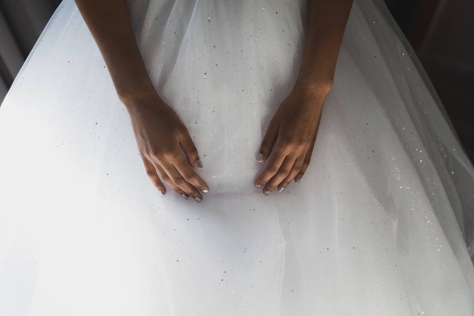 Robes de mariée en tulle pailleté, envie de briller ?