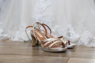 chaussure de mariage femme sandale argent