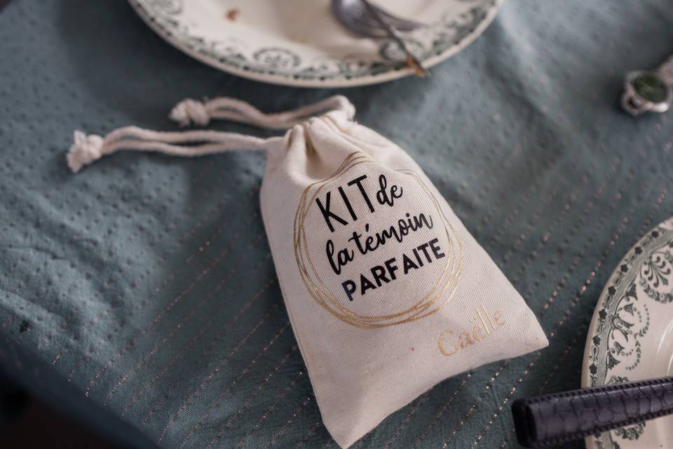 Kits pour les invités du mariage : à chacun sa pochette surprise !