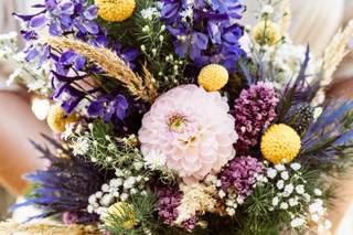 bouquet de fleurs de mariage, decoration mariage champetre