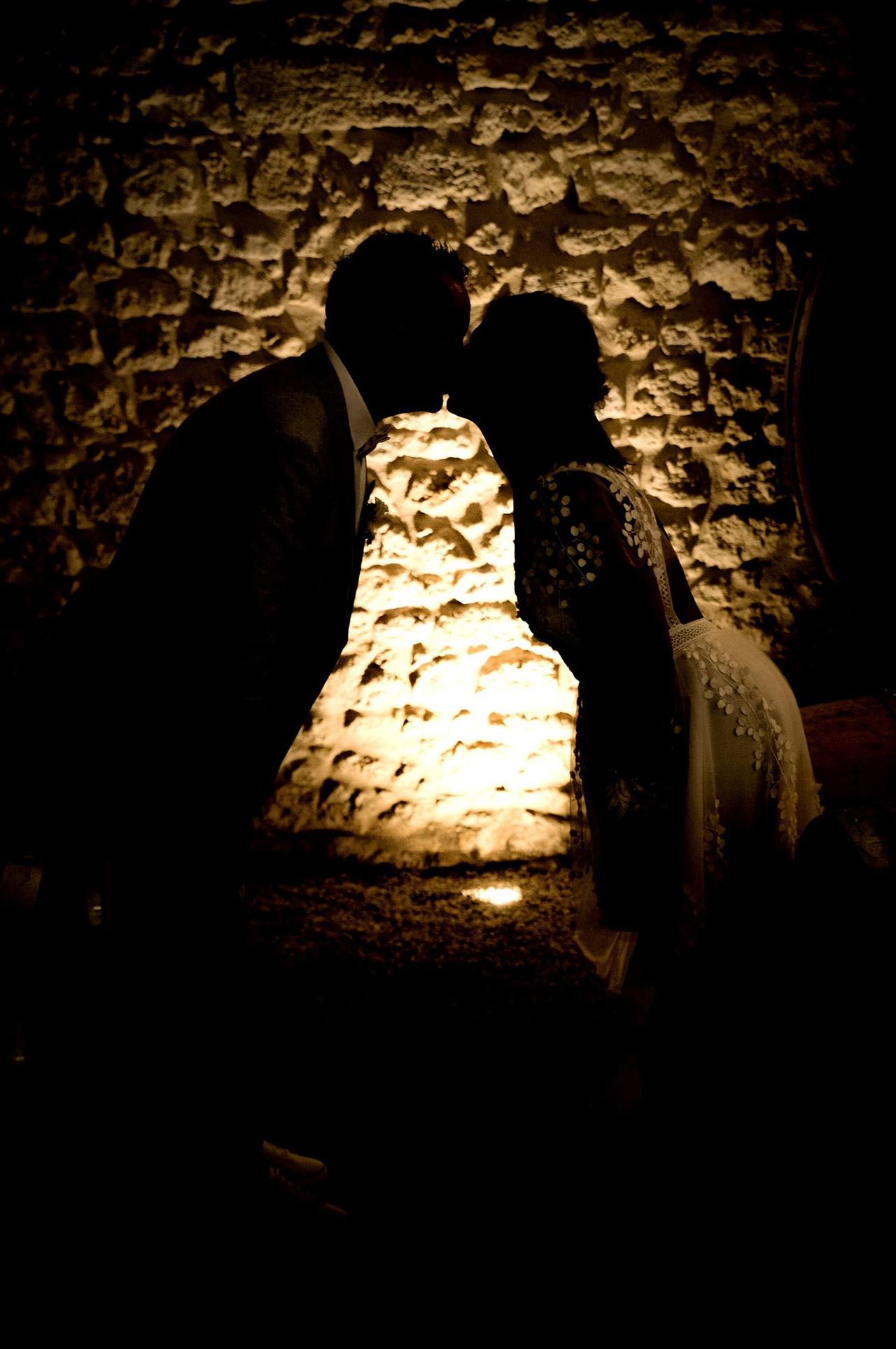 Photo couple mariage originale nuit