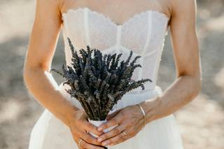 bouquets de fleurs lavande mariage champetre
