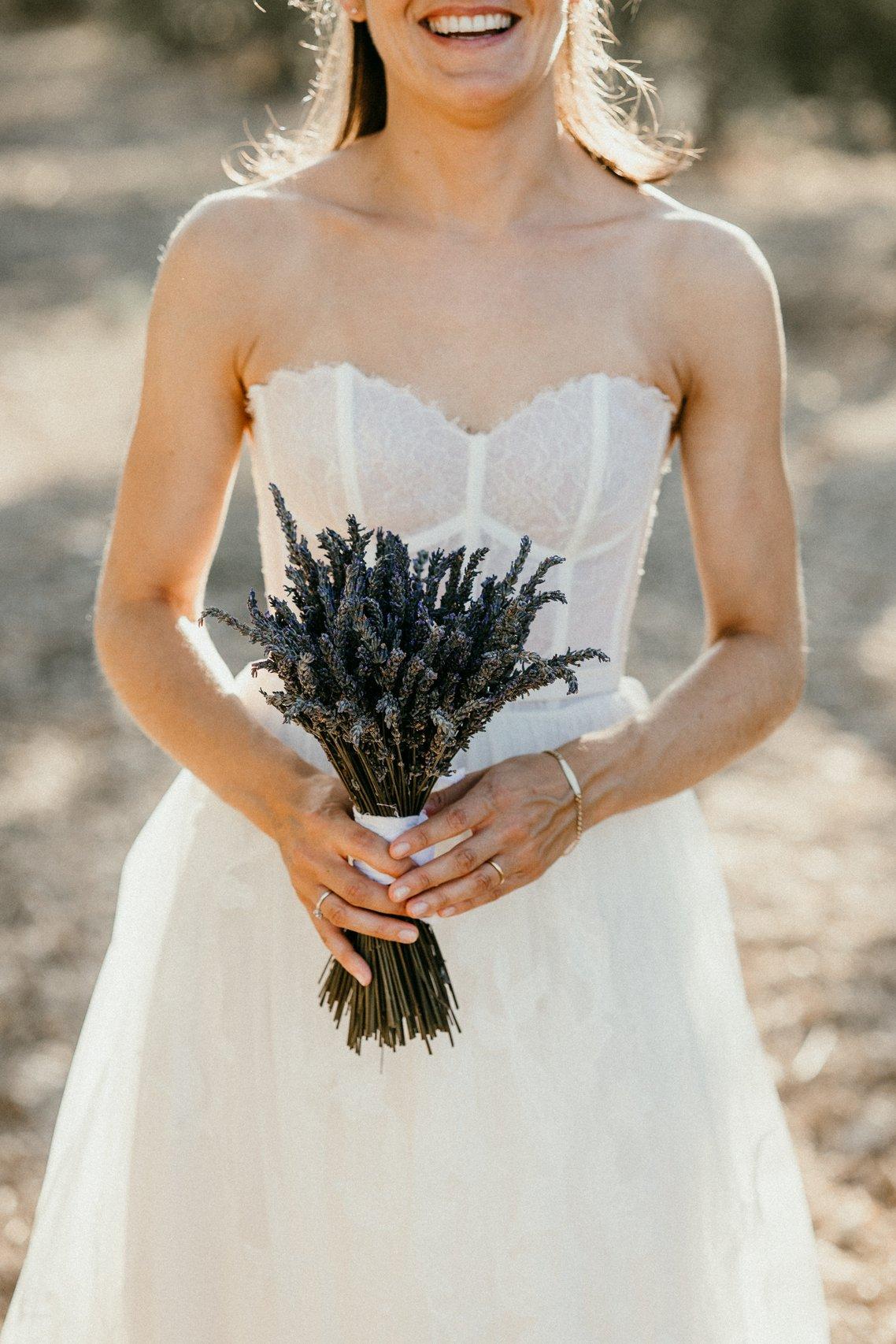 bouquets de fleurs lavande mariage champetre
