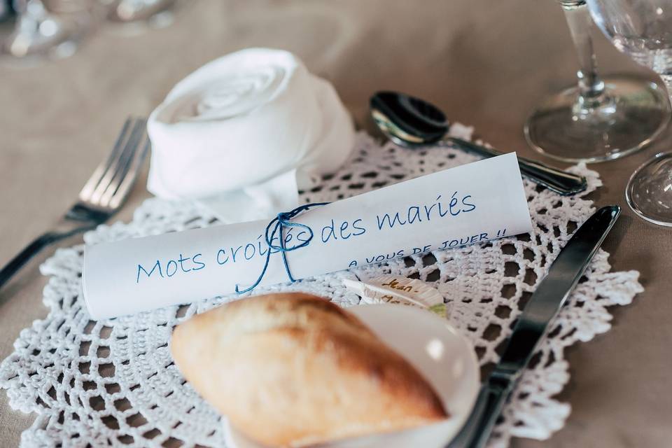 Mots croisés des mariés : un jeu interactif à réaliser pendant le banquet !