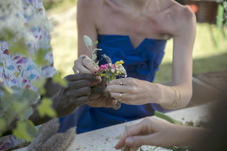 Bar à fleurs : l'animation de mariage flower power !