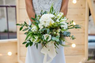 bouquet de mariée blanc printemps