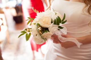 bouquet de mariée rond ruban