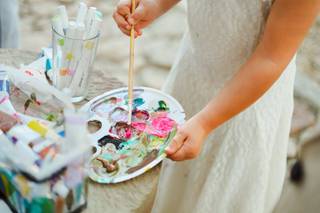 live painting animation mariage