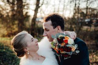 manteau de mariée comme accessoire de mariage d'hiver