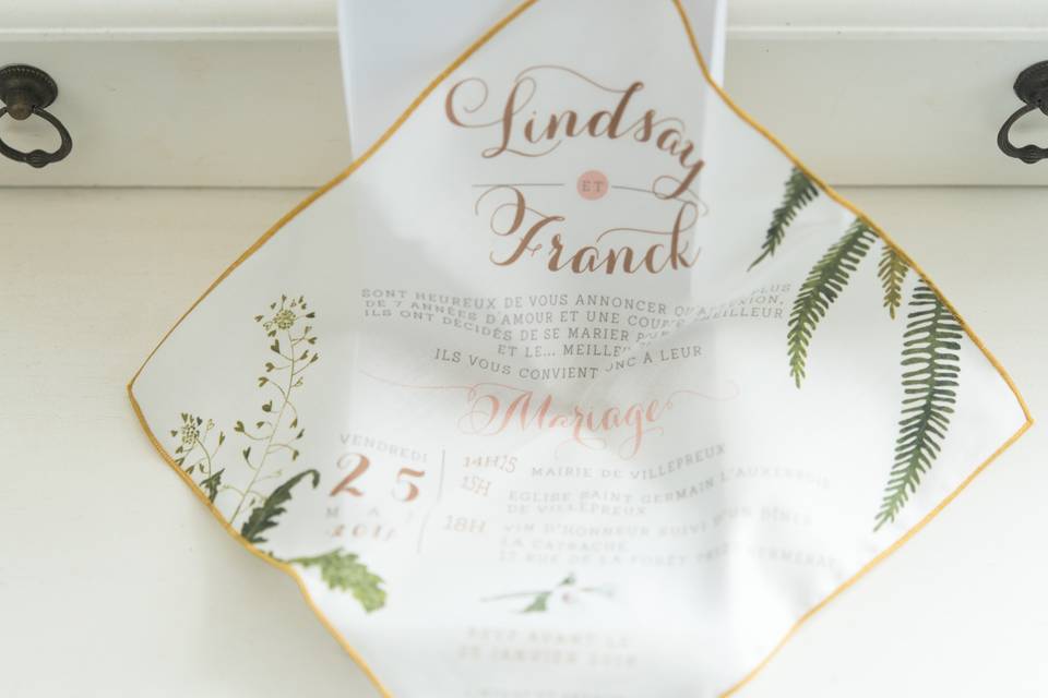 Faire-part en tissu : une invitation originale et durable !