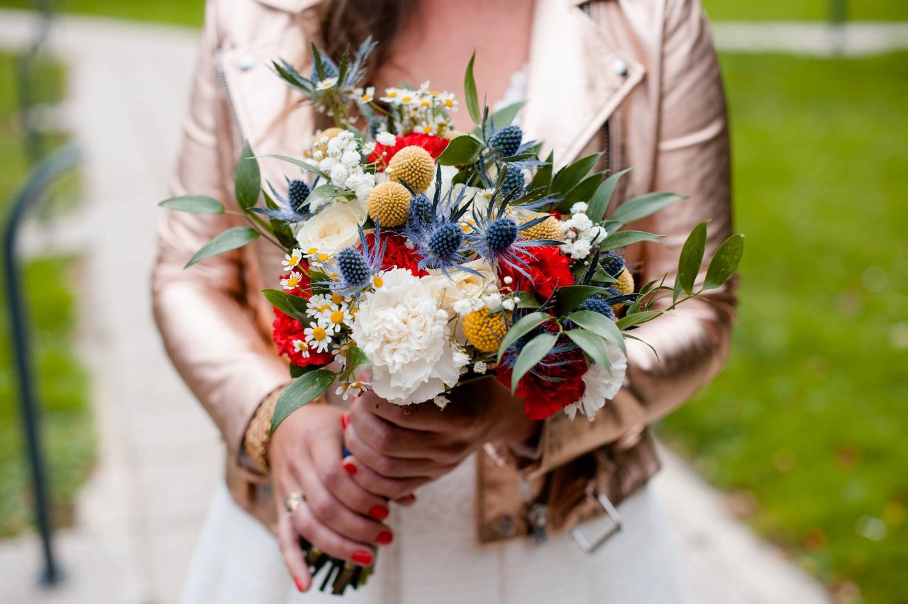 bouquet de fleurs mariage civil