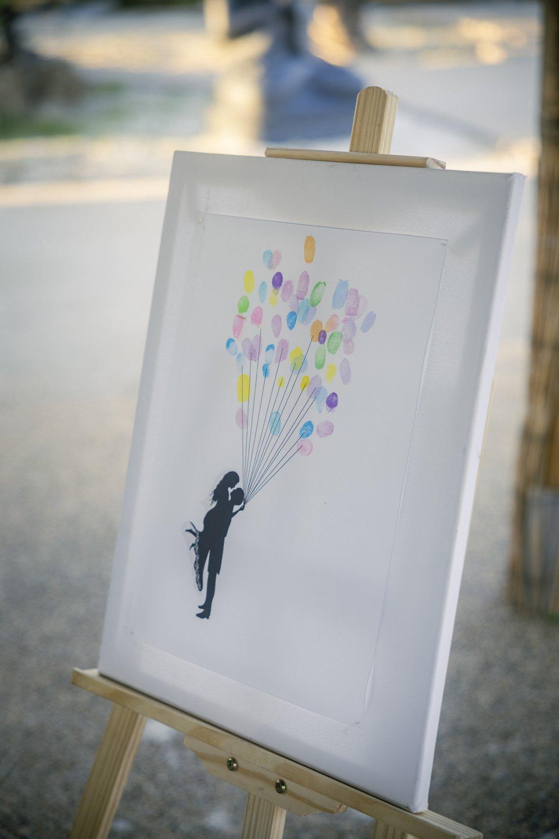 live painting animation mariage