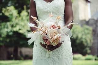 bouquet de mariée en tissu