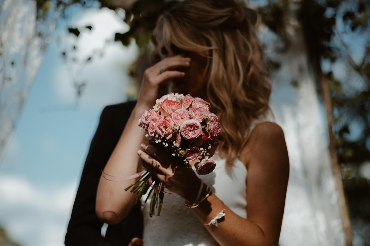 petit bouquet de mariée rose