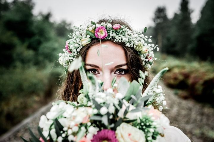 35 coiffures de mariage avec du gypsophile 