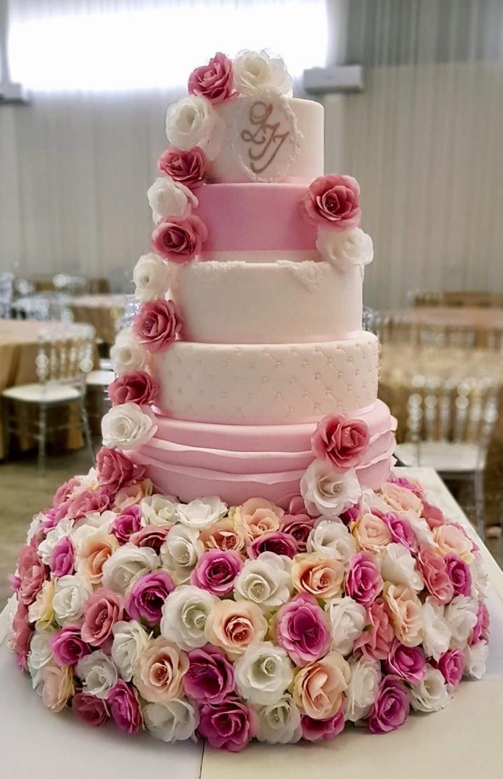 100pc Fleurs comestibles pour les décorations de gâteaux Idée de gâteau  Décoration Fête de mariage (couleur)