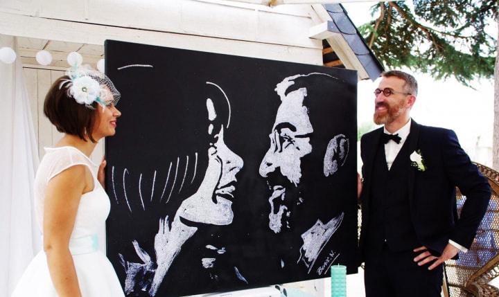 Portraits paillettes et tableaux couleurs par Boris Normand