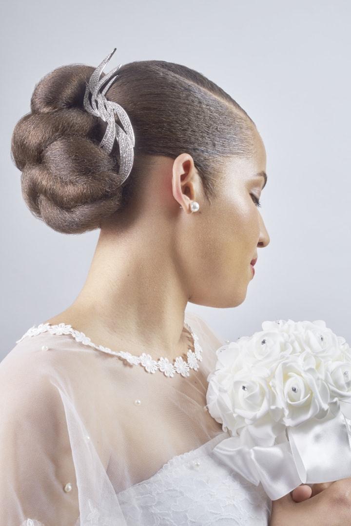 coiffure mariée chignon