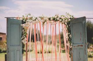 decoration mariage arche fleurs