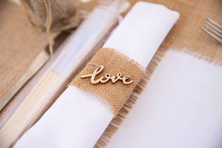 Pliage serviette mariage rond serviette romantique