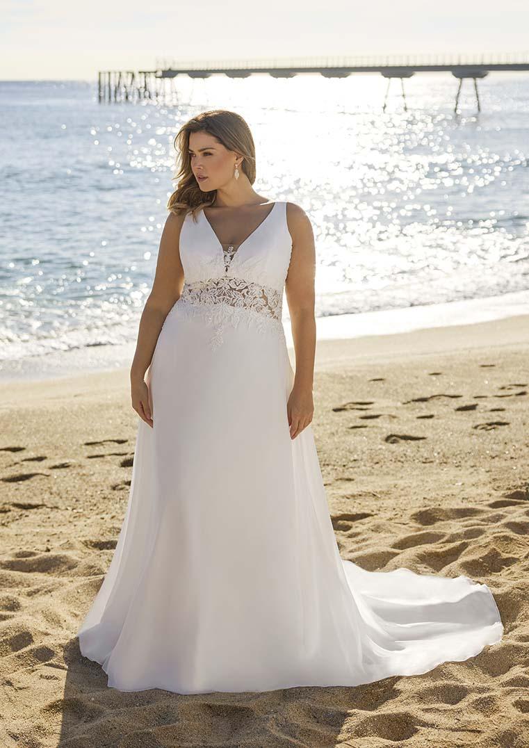 robe de mariée empire femme ronde grande taille