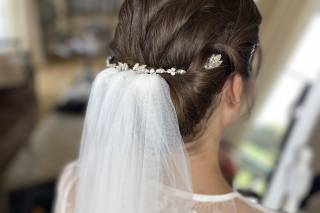 chignon bas coiffure mariage voile