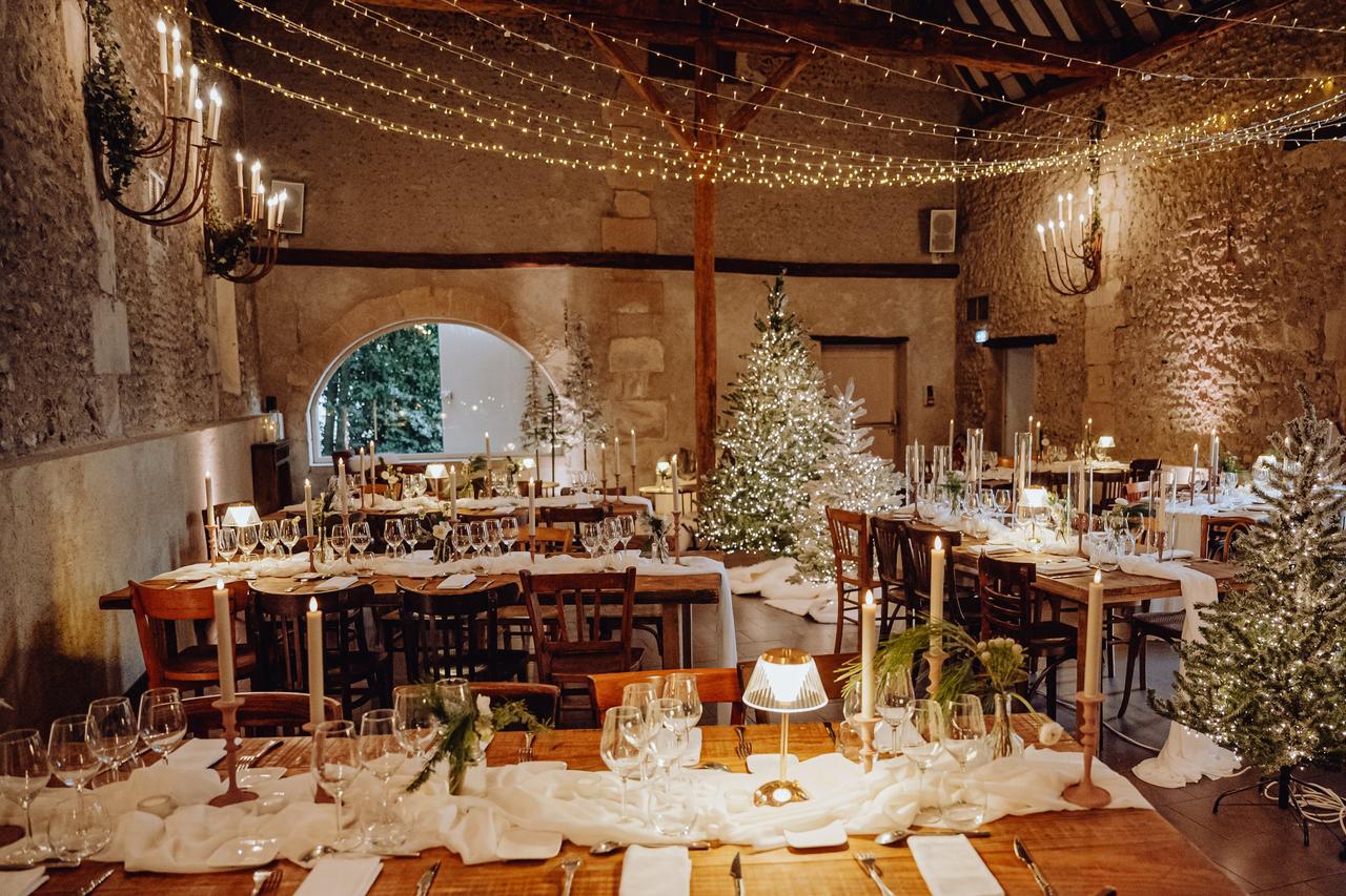 decoration mariage noel salle de reception champetre 