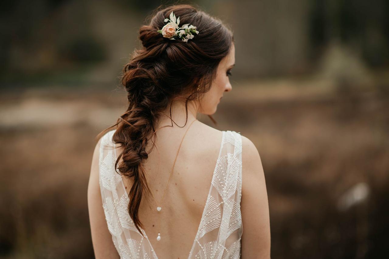 Coiffure bohème avec tresse