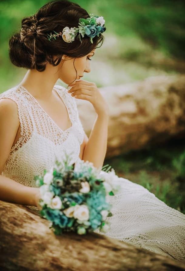 coiffure mariage bohème chignon